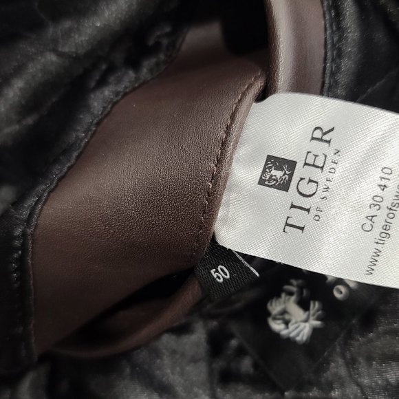*****SALE***** Tiger of Sweden Brown Leather Motorcycle Jacket - Picture 12 of 12